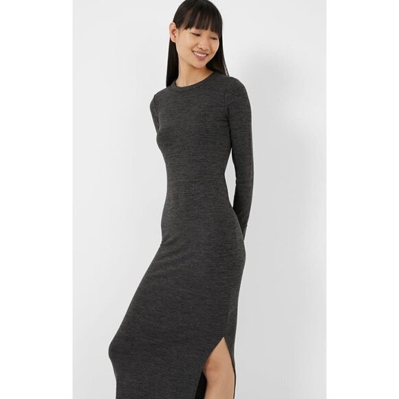 💕FRENCH CONNECTION💕 Sweeter Midi Sweater Dress ~ Grey Melange Small S NWT - Picture 4 of 15